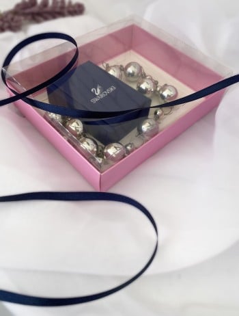 Универсальная коробка с прозрачной крышкой 16х13х4 см., сиреневый